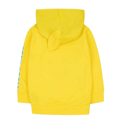 Yellow - Back - Baby Shark Childrens-Kids Stay Cool Fin 3D Hoodie