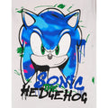 Grey-Black - Back - Sonic The Hedgehog Boys Skater Graffiti Long-Sleeved T-Shirt