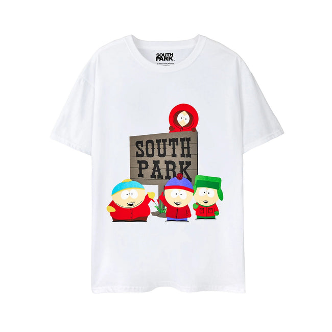 Black-White - Back - South Park Mens Logo Pyjama Set