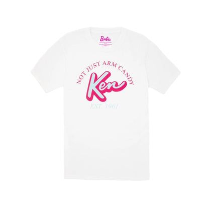 White - Front - Barbie Mens Not Just Arm Candy Classic Ken T-Shirt