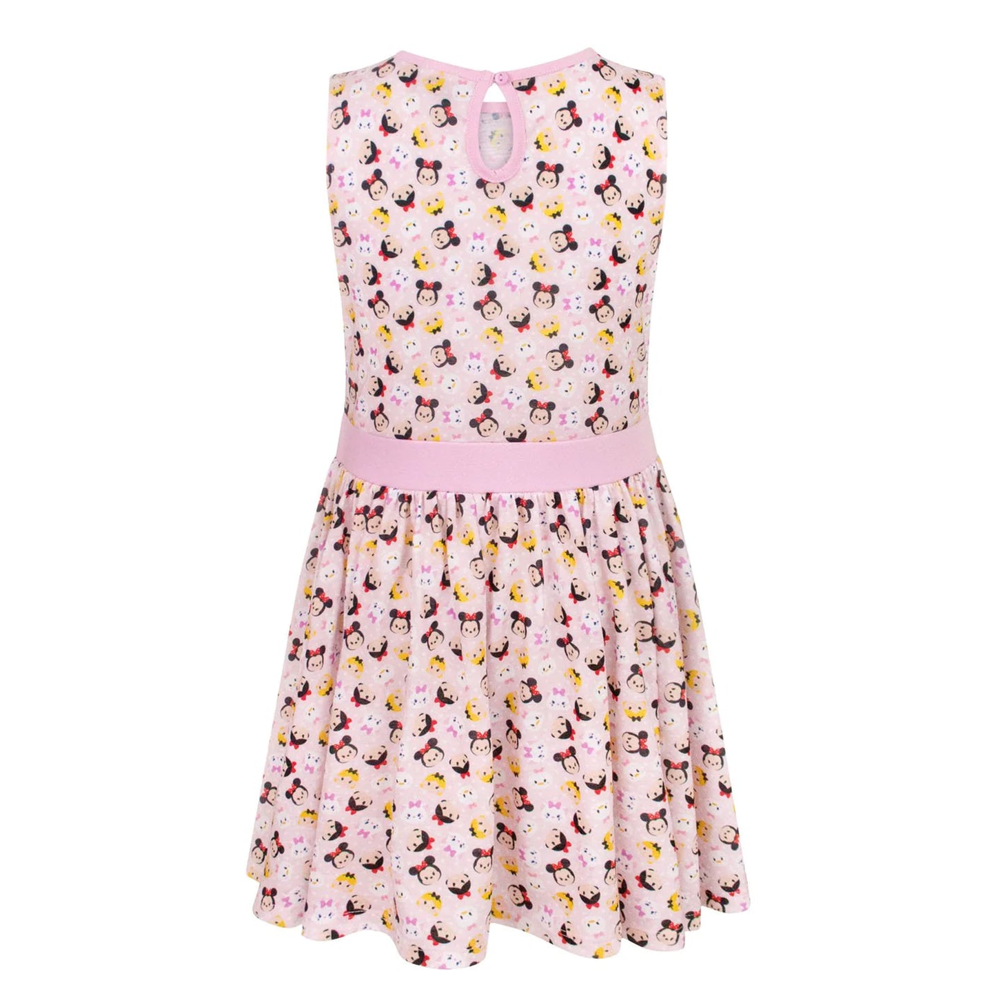 Pink - Back - Tsum Tsum Girls Summer Skater Dress