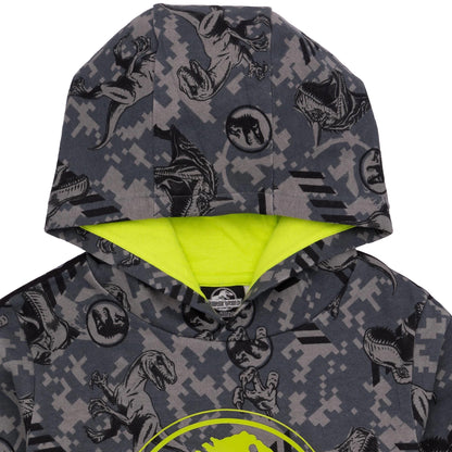 Grey - Lifestyle - Jurassic World: Camp Cretaceous Childrens-Kids Logo Hoodie