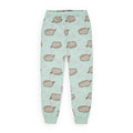 Green - Side - Pusheen Girls Meow Scatter Short-Sleeved Pyjama Set