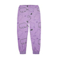 Purple - Side - Pusheen Girls All-Over Print Long Pyjama Set