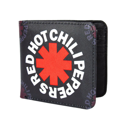 Black-Red-White - Back - Rock Sax Red Hot Chili Peppers Logo Wallet