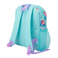 Blue - Back - Little Mermaid Childrens-Kids Ariel Backpack