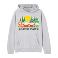 Grey Marl - Front - South Park Mens Lineup Hoodie