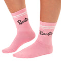 Pink-Grey-Black - Side - Barbie Womens-Ladies Socks (Pack of 3)