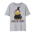 Grey - Front - Garfield Mens Trick Or Treat Marl T-Shirt