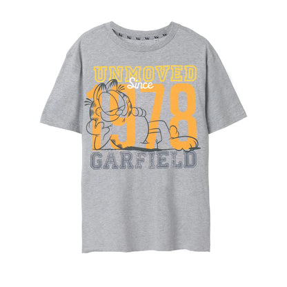 Grey Marl - Front - Garfield Mens Unmoved Since 1978 Short-Sleeved T-Shirt