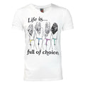 White - Front - Junk Food Mens Life Is Full Of Choices T-Shirt