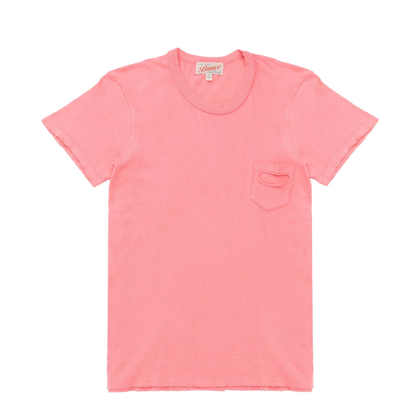 Pink - Front - Junk Food Womens-Ladies Plain T-Shirt
