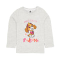 Grey - Front - Paw Patrol Girls Pawsome Long-Sleeved T-Shirt