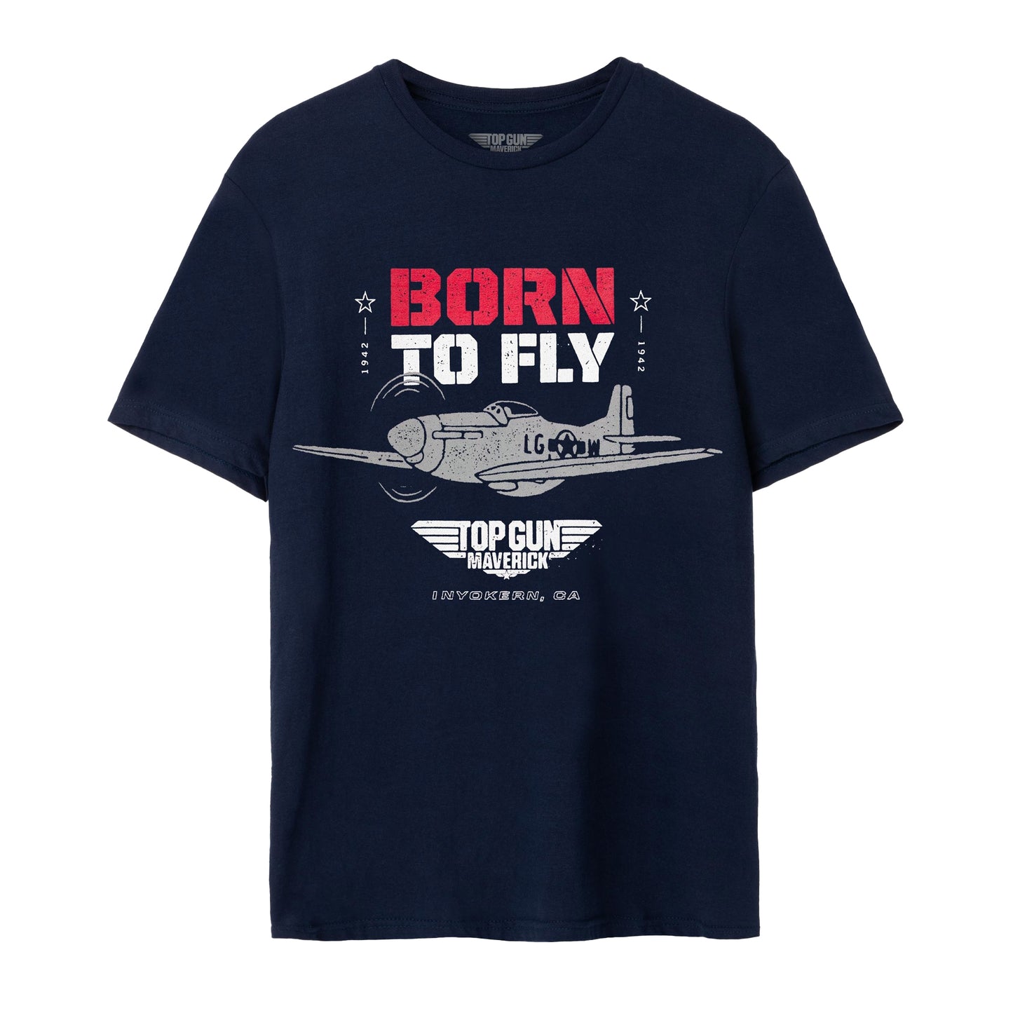 Blue - Front - Top Gun: Maverick Mens Born To Fly T-Shirt