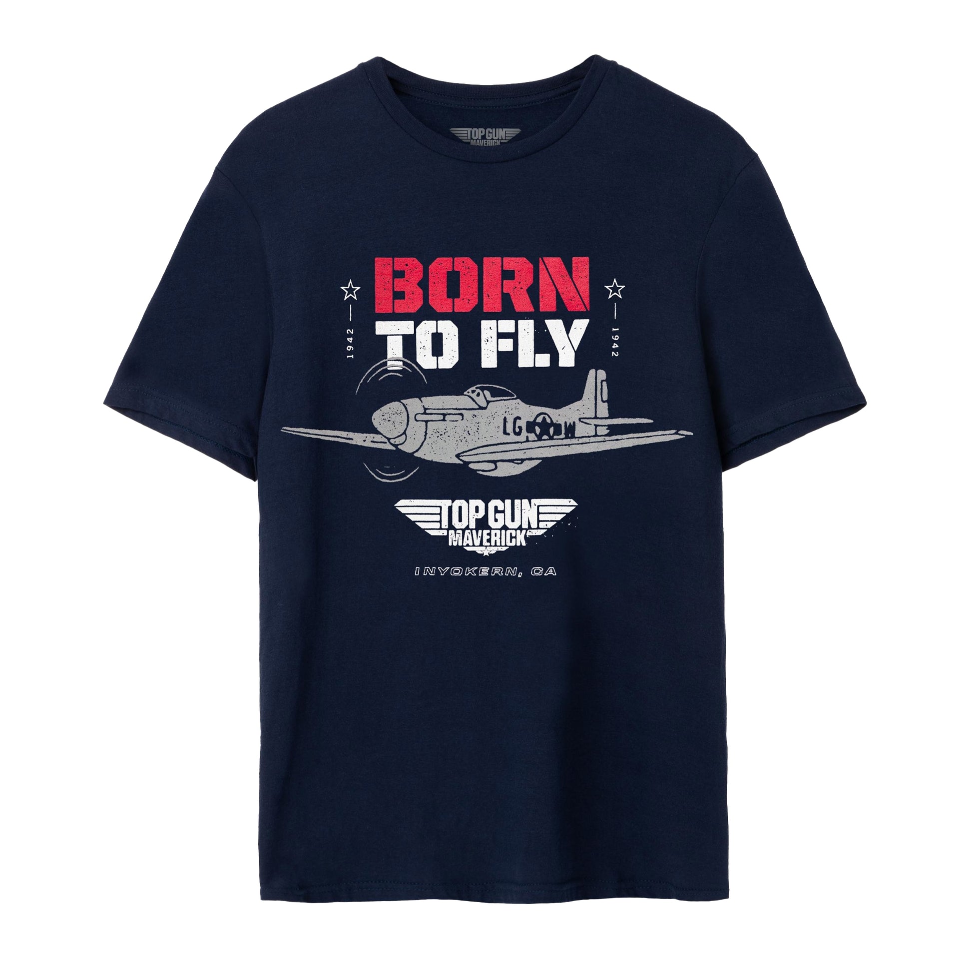 Blue - Front - Top Gun: Maverick Mens Born To Fly T-Shirt