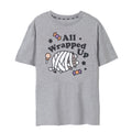 Grey - Front - Pusheen Womens-Ladies All Wrapped Up Halloween T-Shirt