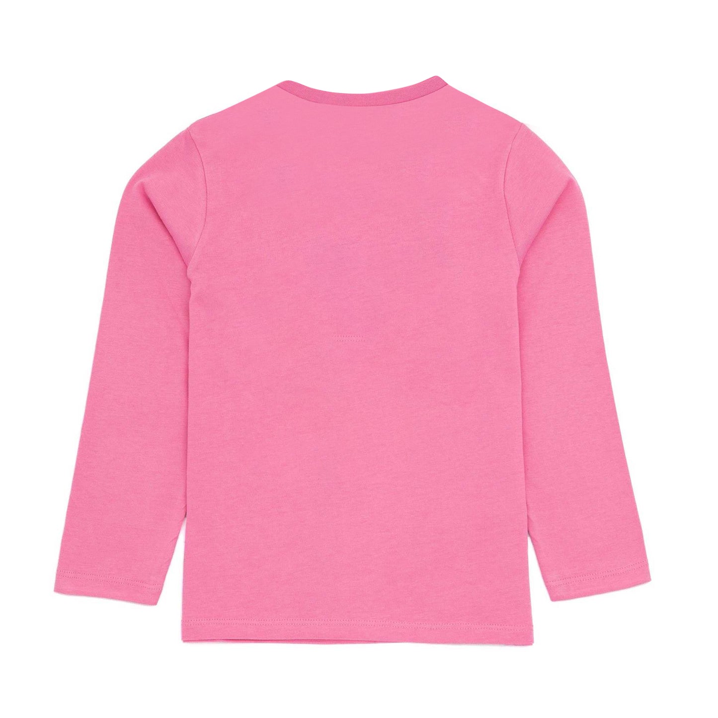Pink - Back - Peppa Pig Girls Teddy Long-Sleeved T-Shirt