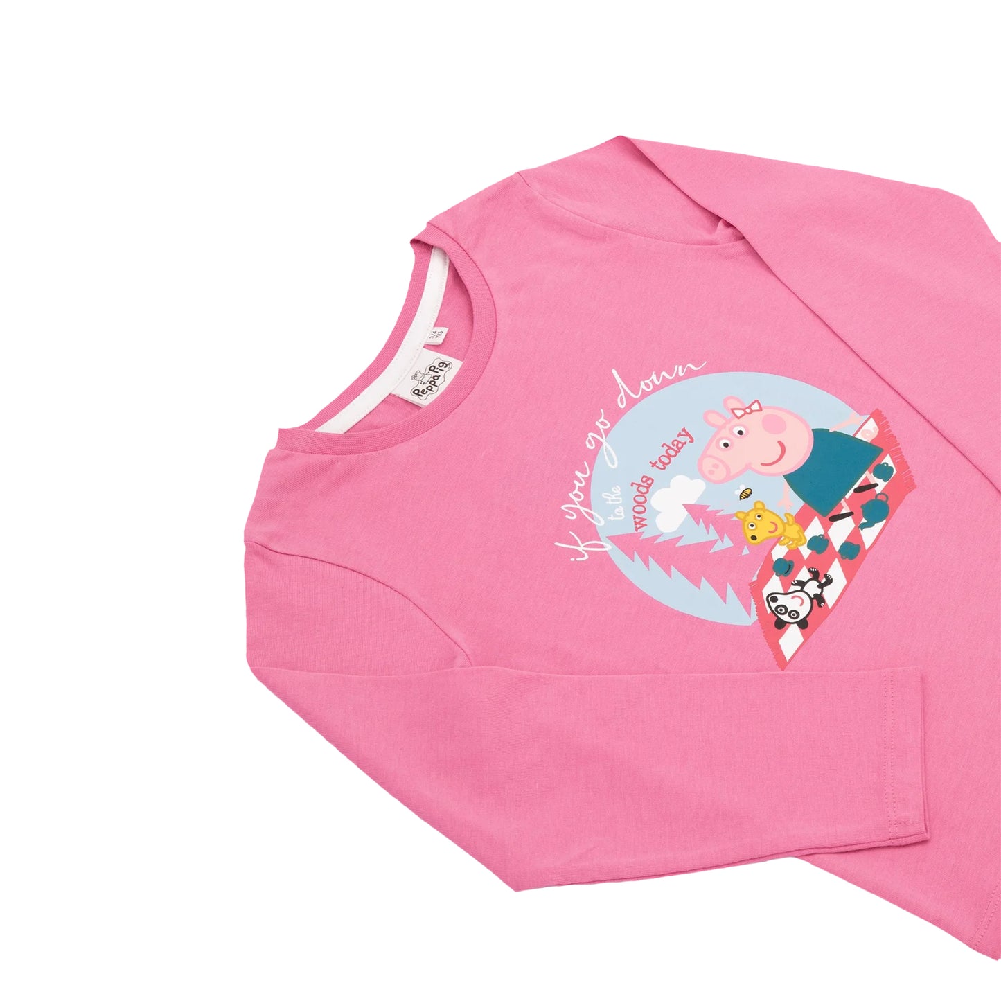 Pink - Lifestyle - Peppa Pig Girls Teddy Long-Sleeved T-Shirt