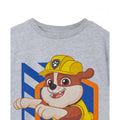 Grey Marl - Back - Paw Patrol Boys Rubble T-Shirt