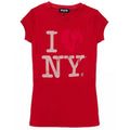 Red - Front - Womens-Ladies I Love New York T-Shirt