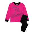 Pink-Black - Front - Strictly Come Dancing Girls Wake Me Up Long Pyjama Set