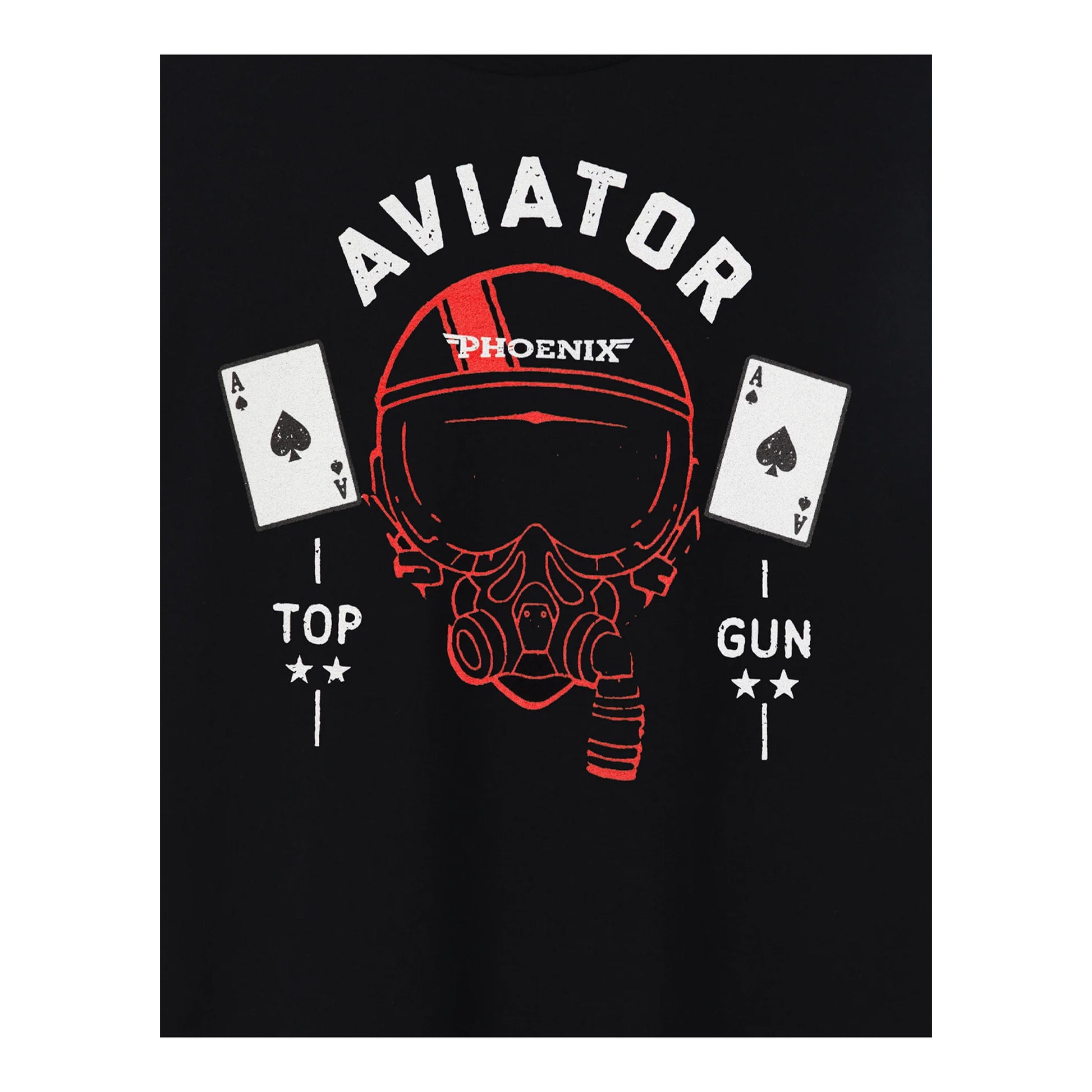 Blue - Side - Top Gun Mens Aviator T-Shirt