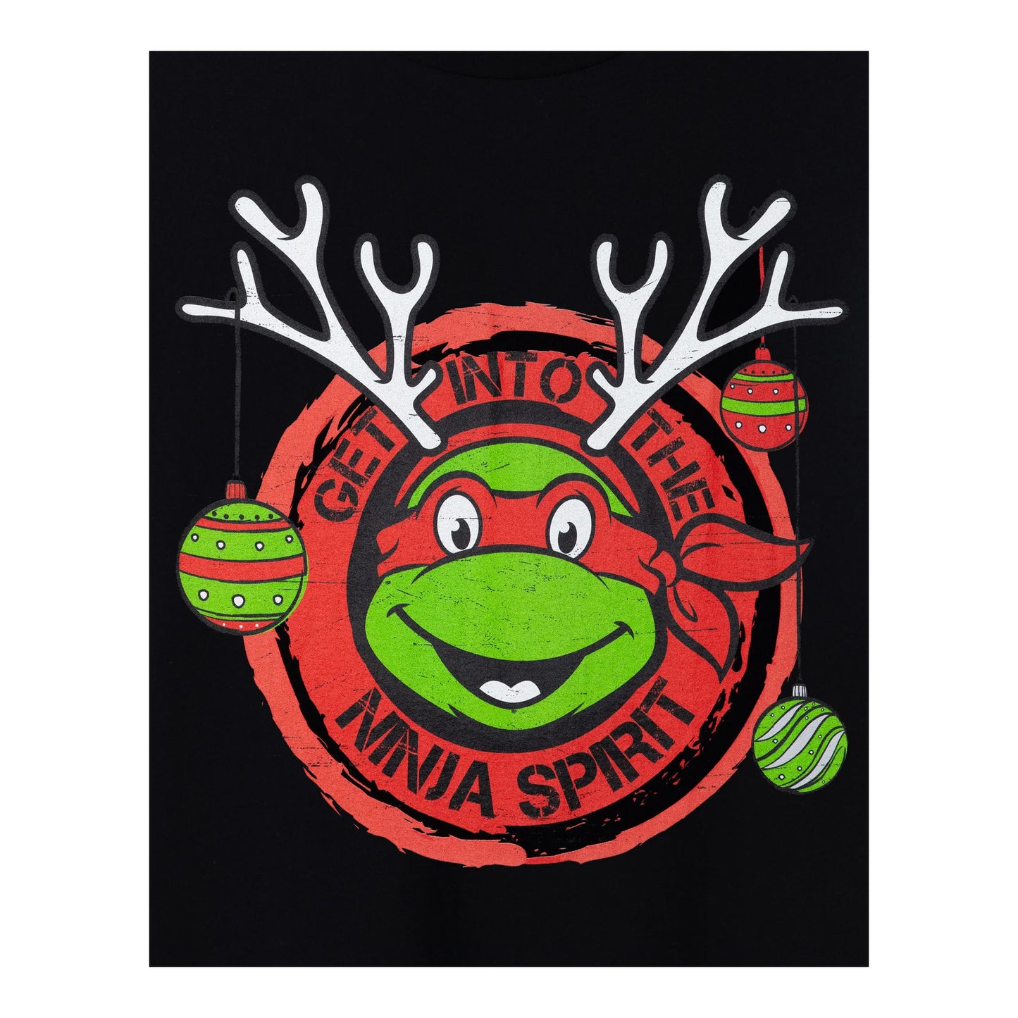 Black - Side - Teenage Mutant Ninja Turtles Mens Get Into The Ninja Spirit Short-Sleeved T-Shirt