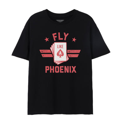 Black - Front - Top Gun: Maverick Mens Fly Like A Phoenix T-Shirt