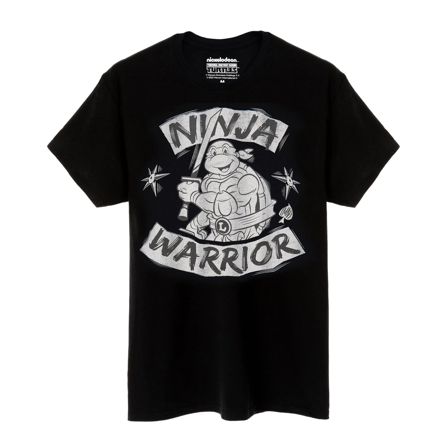 Black - Front - TMNT Mens Ninja Warrior T-Shirt