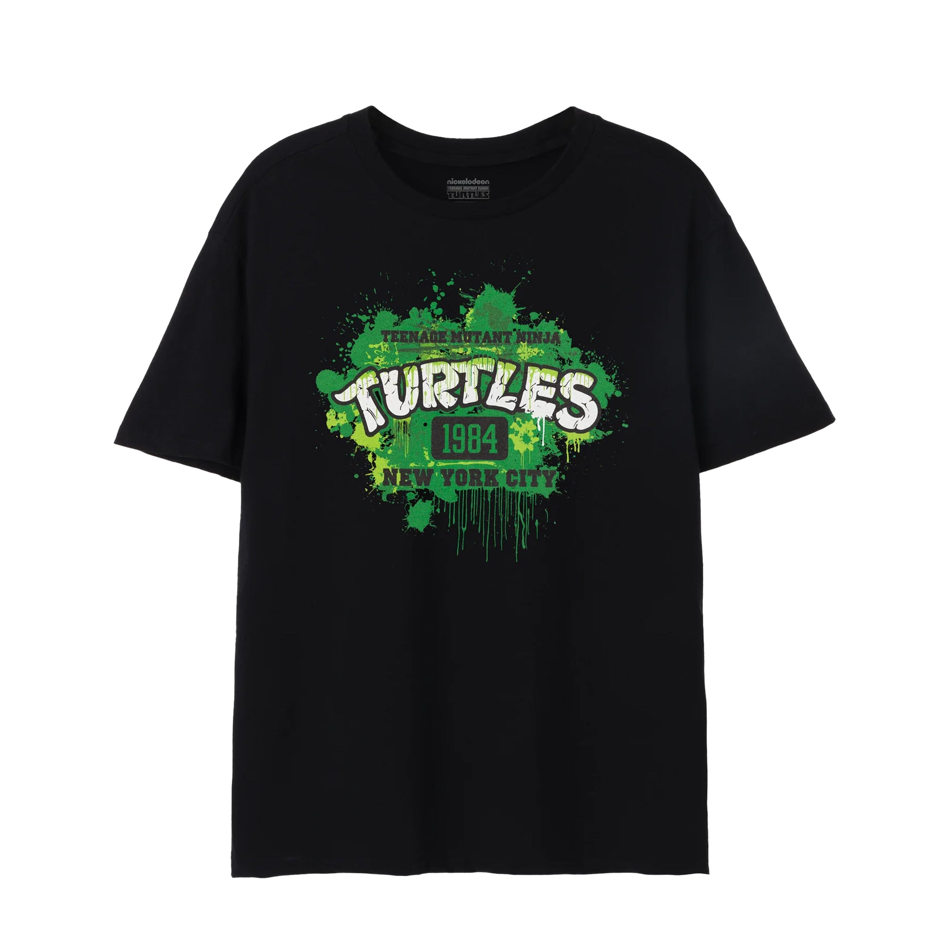 Black - Front - Teenage Mutant Ninja Turtles Mens 1984 New York City T-Shirt