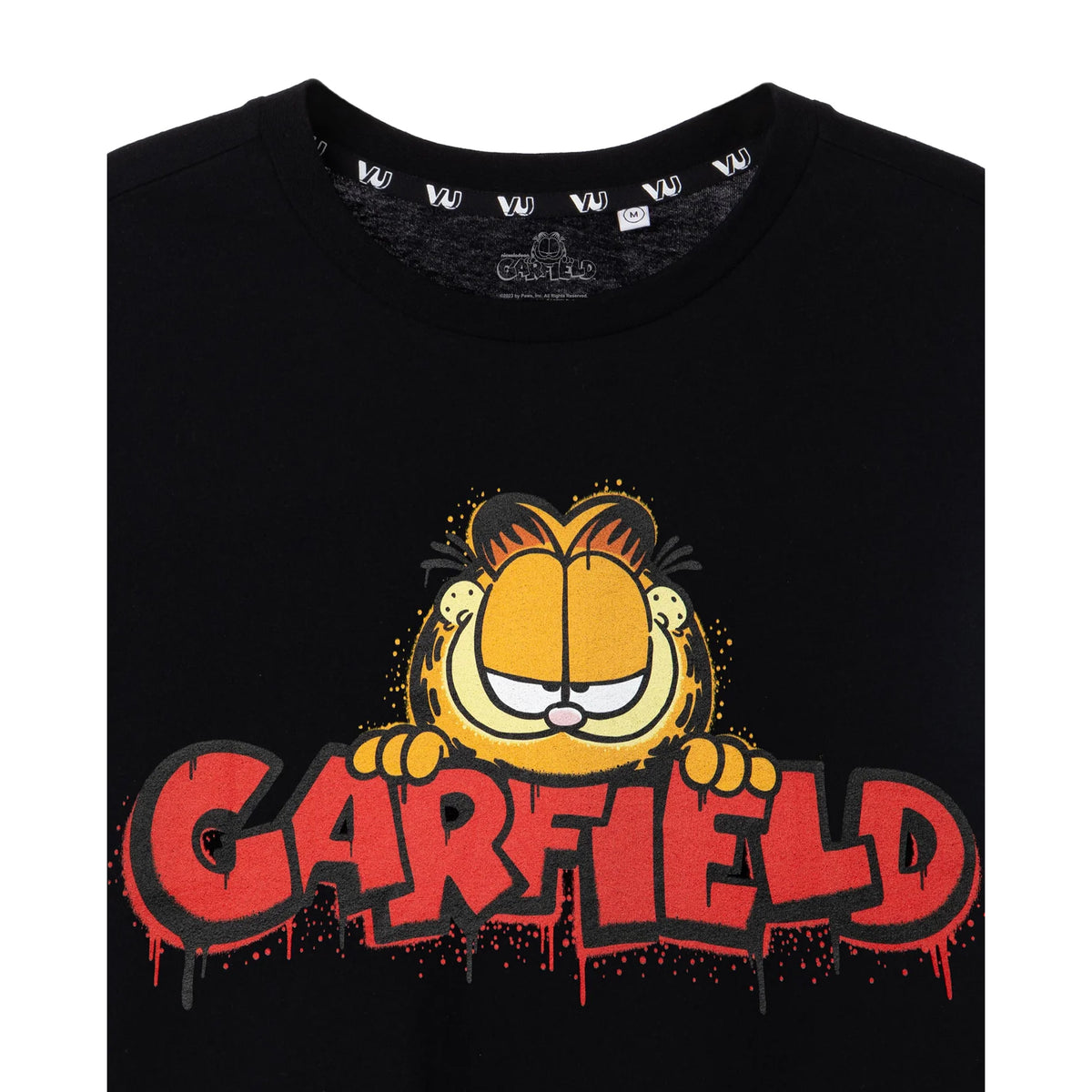 Black - Back - Garfield Mens Graffiti Short-Sleeved T-Shirt