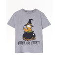 Grey Marl - Front - Garfield Boys Trick Or Treat T-Shirt