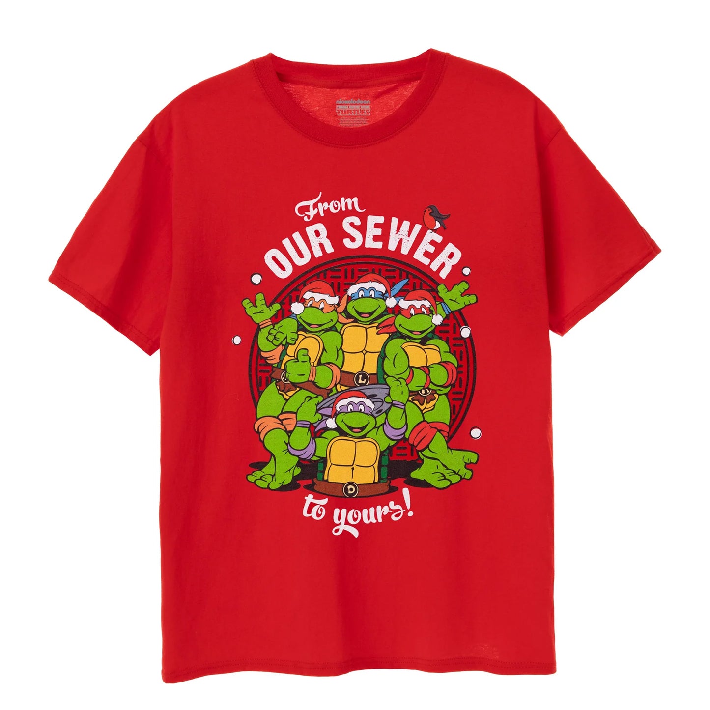 Red - Front - Teenage Mutant Ninja Turtles Mens From Our Sewer To Yours T-Shirt