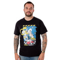 Black - Front - Sonic The Hedgehog Mens Classic Rings T-Shirt