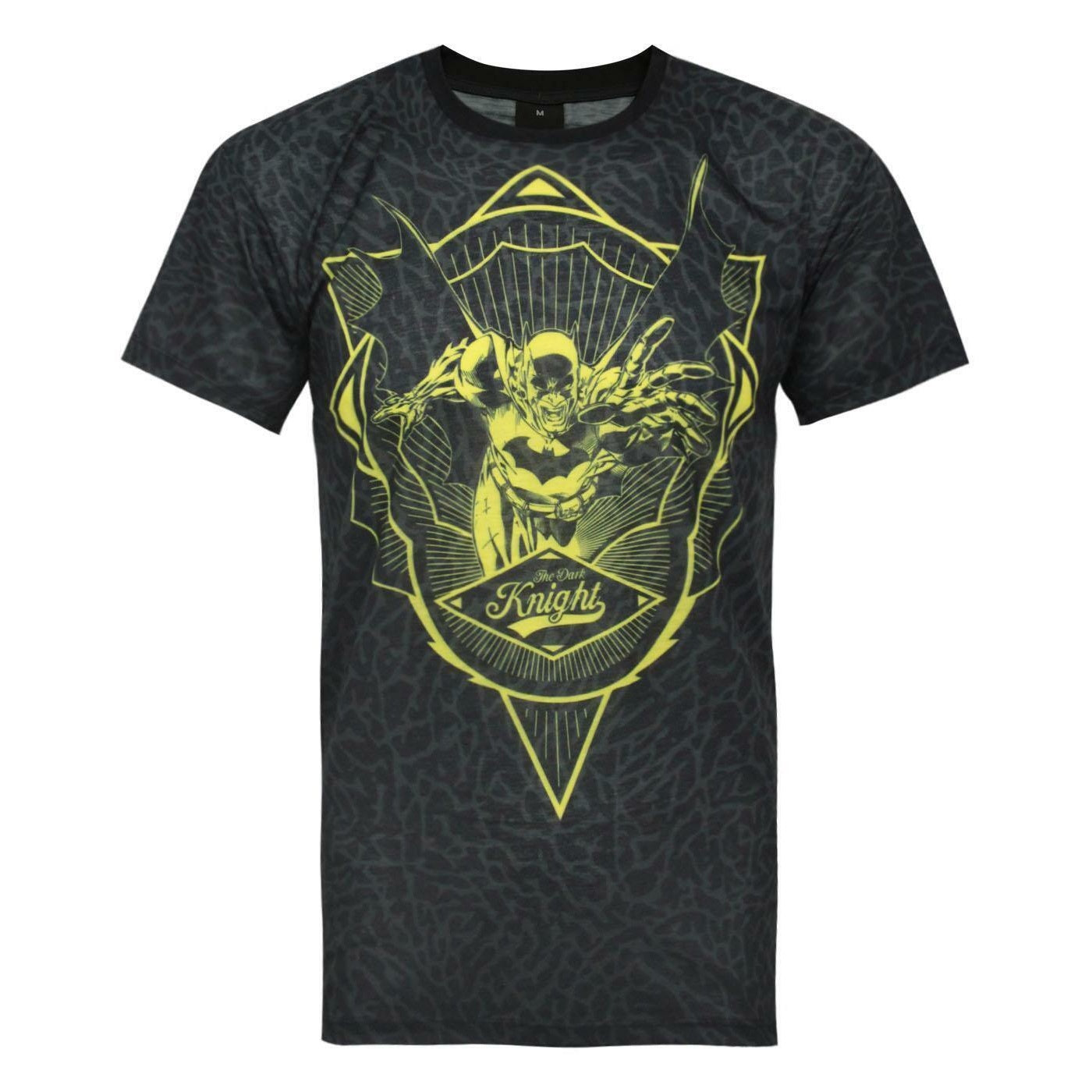 Black - Front - Addict Mens The Dark Knight Batman DC Comics T-Shirt
