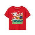 Red - Front - Paw Patrol Boys Merry Christmas T-Shirt