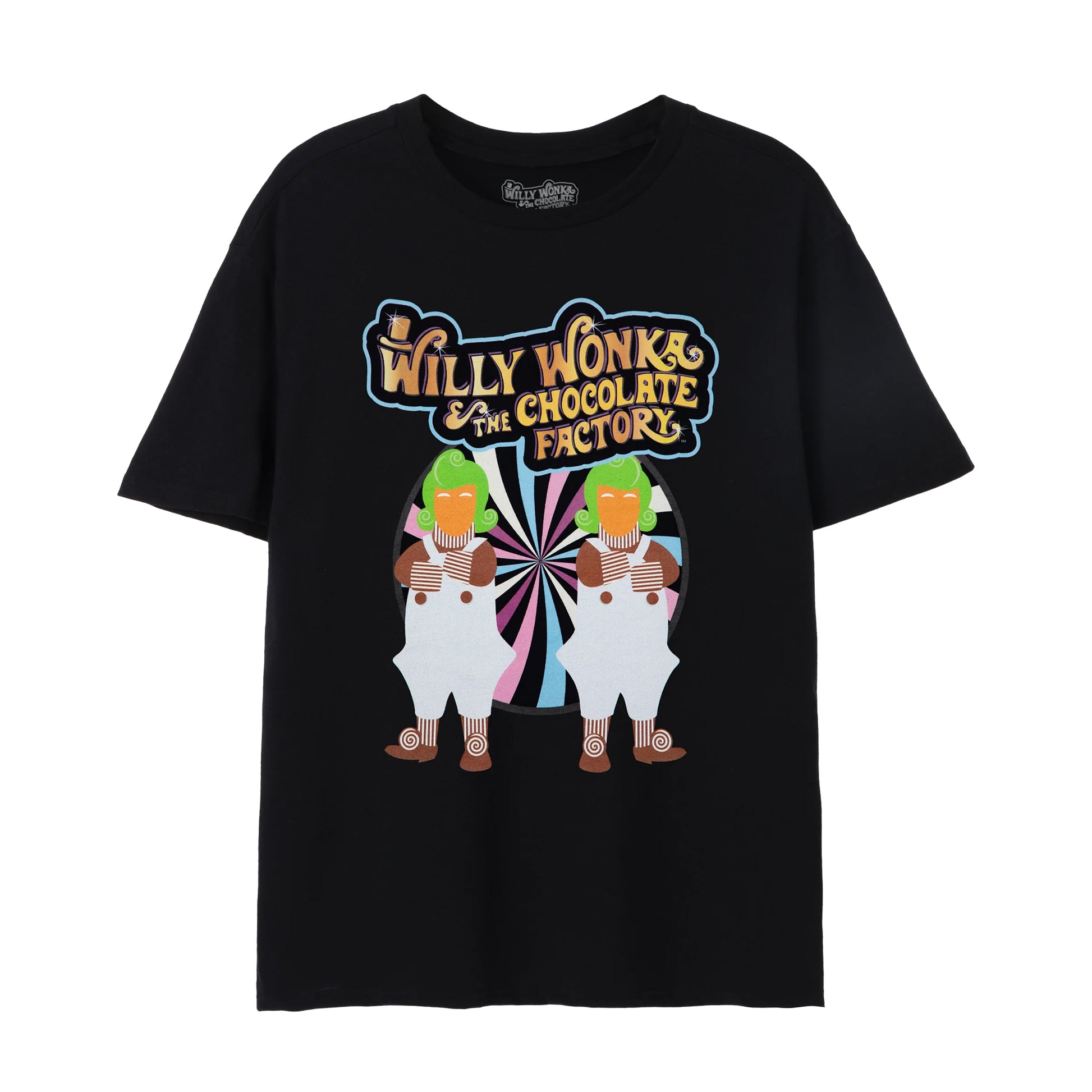 Black - Front - Willy Wonka & The Chocolate Factory Mens Short-Sleeved T-Shirt