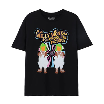 Black - Front - Willy Wonka & The Chocolate Factory Mens Short-Sleeved T-Shirt