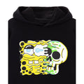 Black - Side - SpongeBob SquarePants Mens Skull Hoodie
