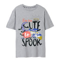 Grey Marl - Front - Rugrats Womens-Ladies I´m Too Cute To Spook T-Shirt