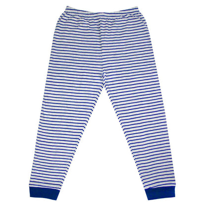 Grey - Front - Childrens-Kids Contrast Striped Lounge Pants