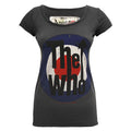 Charcoal - Front - Amplified Womens-Ladies Target The Who T-Shirt