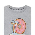 Grey Marl - Back - SpongeBob SquarePants Womens-Ladies Donut Worry T-Shirt