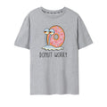 Grey Marl - Front - SpongeBob SquarePants Womens-Ladies Donut Worry T-Shirt