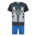 Black - Front - Lego Star Wars Boys Empire Short Pyjama Set
