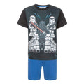 Black - Front - Lego Star Wars Boys Empire Short Pyjama Set