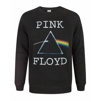 Black - Front - Amplified Mens Dark Side Pink Floyd Sweatshirt