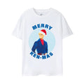 White - Front - Barbie Mens Merry Kenmas T-Shirt
