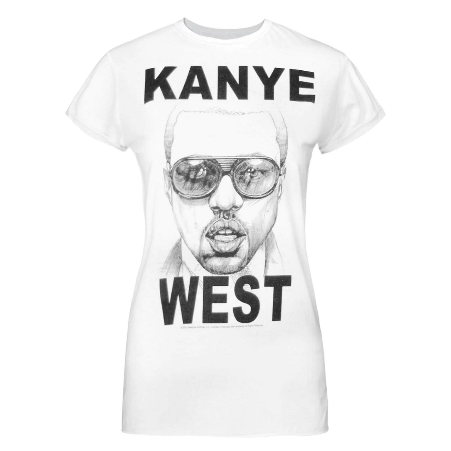 White - Front - Amplified Mens Mercy Kanye West T-Shirt