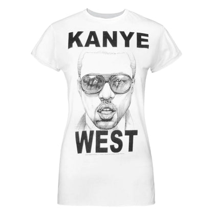 White - Front - Amplified Mens Mercy Kanye West T-Shirt